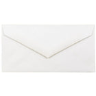 JAM Paper Monarch Envelopes, 3.88 x 7.5, Strathmore Bright White Wove with V-Flap, 200 Pack (195201g)-Bright white