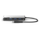 ALOGIC - Hub USB-C 5-en-1 Fusion CORE - Gris sidéral-Il vous permet de dupliquer ou d'étendre l'écran de votre ordinateur portable, tablette ou téléphone sur un téléviseur, un moniteur ou un projecteur jusqu'à une résolution 4K. Les trois connecteurs USB-A et le connecteur USB-C offrent un débit de transfert allant jusqu'à 5 Gbit/s, vous permettant de transférer vos données rapidement en quelques secondes. De plus, il permet de recharger rapidement votre appareil mobile jusqu'à 2 A.