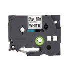 Brother Genuine TZe251 Laminated Tape for P-touch Label Makers - 24 mm wide x 8 m long - Black on White-Perfect for a variety of everyday labelling applications