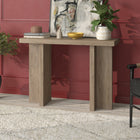 Hudson&Canal Dimitra 42"W Console Table - Antiqued Grey Oak-Features easy assembly