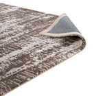Modway Darja Distressed Rustic Modern Area Rug - 8 ft W x 10 ft L - Light/Dark Tan-Stain Resistant / Easy To Clean