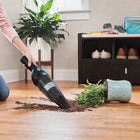 Panni H1 MAX 12V Cordless Hand Vacuum with Charging Stand and Cleaning Attachments - Black-Lightweight. Weighs less than 2.4 lbs and compact enough to tackle tough messes on stairs, sofas, carpets and automobiles