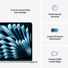 Apple - Portatif MacBook Air 13 po - Puce M4 - SSD 256 Go - Mémoire unifiée 16 Go - Bleu ciel - Anglais-Si Vous Aimez iPhone, Vous Allez Adorer Mac - Mac fonctionne en parfaite synergie avec vos autres appareils Apple. Affichez et contrôlez votre téléphone sur votre Mac grâce à la recopie d’iPhone. Copiez une image sur iPhone et collez-la sur votre Mac, ou utilisez Mac pour texter dans Messages et répondre à des appels FaceTime