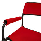 My Home My Living Outdoor Director's Chairs - Red - 2 Pack-Spacious seat size
