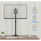 ShoppingAll Adjustable Single Monitor Standing Mount Extra Tall 31.5" Pole for Display up to 32" - Black-8