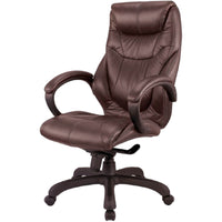 Nicer Interior Real Leather High Back Executive Chair-Made with premium genuine cow leather on the seat and backrest surface