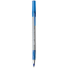BIC Round Stic Grip Ballpoint Stick Pens - 0.8mm - Blue - 12 Pack-Features Easy-Glide System ink technology with up to 35% smoother ink compared to current BIC ball pen ink systems