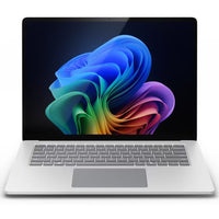 Microsoft 13" Touch Snapdragon X Elite - 16GB RAM - 512GB SSD - Windows 11 Pro - Bilingual - Platinum-Experience stunning visuals on the Surface PixelSense Flow touchscreen, featuring razor-thin bezels, a 3:2 ratio, and up to a 120 Hertz refresh rate
