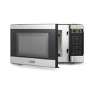 Commercial Chef 0.7 cu. ft. 700W Countertop Microwave - Stainless Steel-Impressive Features: When it comes to countertop microwave ovens, our black microwave is superior with 700 watts of power, a child safety and door lock, turntable, and 0.7 cu. ft. capacity.