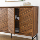 Modway Harper Chevron 59" Sideboard - Walnut-Assembly Required