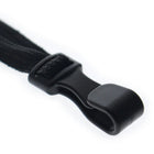 Beslayn - Lanière à déconnexion rapide en tresse plate lourde avec clip en plastique sans torsion - Noir, pack de 25-Clip de déconnexion de sécurité – parfait pour les écoles, la sécurité et les établissements médicaux