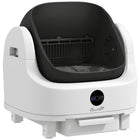 PawHut Open-Top Self Cleaning Cat Litter Box - White-The open design offers easy access and a comfortable experience.