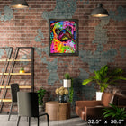 A Pug by Dean Russo - Framed Print - 32" x 36"-Museum-quality reproduction with vibrant colors