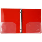 JAM Paper Plastic 1" Mini 3-Ring Binder - Red-This document holder is a staple for all of your projects, assignments, memos, school work, and any other important documents that need to be kept safe.