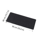 BlueDiamond - Grand tapis de bureau en feutre haut de gamme pour bureau à domicile et gaming, dessous en caoutchouc antidérapant – 35,4 po L x 15,7 po L – Charcoal-Base antidérapante : Reste stable et bien en place sur presque toutes les surfaces