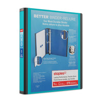 Staples Better Binder - 1" - Teal-Longer lasting, easier to use