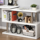 HOMCOM - Bureau d'ordinateur en forme de l - 55 po L x 42,25 po l x 29,25 po H - blanc-Meuble facile à nettoyer avec surfaces supérieures lisses et résistantes à la poussière
