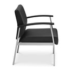 TygerClaw Low Back Ergonomic Guest Chair with Armrests-A heavy-duty steel frame ensures remarkable stability and long-term durability