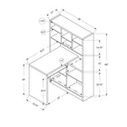 Monarch Specialties 7021 Computer Desk - Espresso Left Or Right Facing Corner-Easy to assemble with full illustrated instructions and all hardware included, plus a 5 year limited warranty against defects for your satisfaction.
