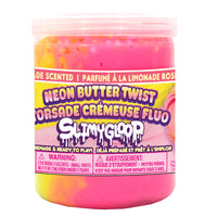 Slimygloop Neon Butter Twist Slime - Pink Lemonade-This pre-made slime features a mesmerizing swirl of neon pink and sunshine yellow — it’s as fun to look at as it is to squish!