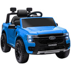 Qaba Ford Ranger Licensed 12V Ride on Car with Rear Storage - Blue-12V Ford Ranger is licensed, appeals to young car enthusiasts 