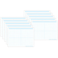 Ashley Productions Smart Poly PosterMat Pals Space Savers - 13" x 9-1/2" - 1/2" grid Blocks 468 Blocks - 10 Pack-It's a poster, it's a placemat, it's both! Great smaller size for easy use in the classroom, home, office, or on the go!