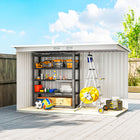 Outsunny 9' x 4' Outdoor Storage Shed-Sliding and lockable double doors for convenient access

