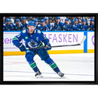 Quinn Hughes Vancouver Canucks - Framed Canvas - 31" x 22"-Premium canvas print with gallery-wrapped edges