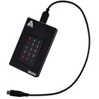 Apricorn - Aegis Fortress L3 Portable à semi-conducteurs chiffré de 2 To - noir-En cas de NIP utilisateur perdus ou oubliés, jusqu’à quatre NIP de récupération de données à usage unique peuvent être programmés et utilisés pour restaurer l’accès aux données sur le disque.