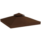 Outsunny 10' L x 10' W Gazebo Replacement Canopy Cover with Drain HolesTop Cover - Coffee-ONLY fits 10' x 10' (3 x 3 m) gazebos, Outsunny 100110-076, 01-0153 series. Please look carefully at the product dimensional image and measure your gazebo frame to ensure a good fit