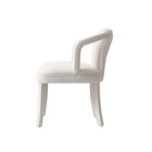 Manhattan Comfort - Lot de 2 fauteuils de salle à manger Palmer 58 cm style mid-century modern, revêtement en tweed ivoire-Conçu pour durer Produit de qualité commerciale