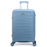 TUCCI Lussore 28" Hardside Check-in Luggage - Blue-Designed in Italy – Premium Italian craftsmanship and style. Crafted with a premium polypropylene hardshell that’s flexible, lightweight, and built to last
