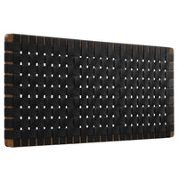 Modway - Sparta Weave Tête de lit complète murale en cuir végétalien - Noyer noir-Tête de lit pleine grandeur seulement