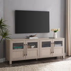 Hudson&Canal - Meuble TV Holbrook pour téléviseurs jusqu'à 75" - Blanc aulne-Caractéristiques assemblage facile