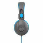 JLab JBuddies Studio 2 Wired Headphones - Blue/Gray-Adjustable, pinch-free hinges