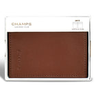 Champs - Portefeuille vertical mince en cuir Onyx de - Marron-4 fentes pour cartes de crédit