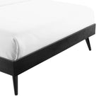 Modway - Margo Bois Cadre complet de plate-forme, Noir-Rubberwood Legs