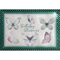 Rosedale Gold Birthday Greeting Cards/Envelopes - 5-1/2" x 8" - Religious: Birthday Blessings - 6 Pack-Premium quality greeting cards