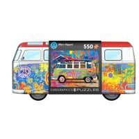 Eurographics - Casse-tête en boîte métallique en forme de bus VW Wave Hopper - 550 pièces-Carton recyclé