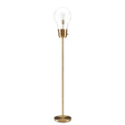 Monarch Specialties - 9682 71"H Lampadaire - Métal En Laiton/Contemporain-Apportez une touche décorative raffinée à votre intérieur avec ce lampadaire de 71 po, doté d'une finition en métal laiton antique élégante et d'un design minimaliste à ampoule apparente