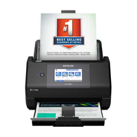 Epson WorkForce ES-590W Wireless Desktop Colour Duplex Document Scanner-Our Most Productive Desktop Scanner - AI-ready scans; colour touchscreen; fast double-sided scanning at up to 45 ppm; 100-sheet Auto Document Feeder; Wi-Fi