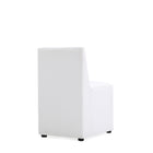 Manhattan Comfort Anna Square 18.9" Modern Faux Leather Upholstered Dining Chair - Cream - Set of 2-Delivered to you Fully Assembled! No Assembly Required