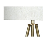 Monarch Specialties 63" H Floor Lamp - Brass Metal / Ivory / Cream Shade-Minor assembly is required with illustrated instructions included. made with quality materials for longevity this table lamp is backed by a 2-year limited warranty against manufacturer's defects