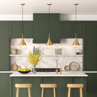 Hudson&Canal Zeno 8.5" Wide Pendant with Metal Shade - Brass/Brass-Clean with a soft, dry cloth and no harsh chemicals or abrasive cleaning materials
