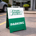Futech Aluminum A-Board - 18" x 24" - White-Portable and foldable frame for quick setup, repositioning, and compact storage. 