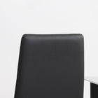 HOMCOM - Chaises de salle à manger, accent avec siège rembourré et pieds en acier - noir - ensemble de 4-Couleur : Noir