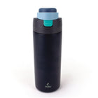Sully - Bouteille Isotherme Sous Vide En Acier Inoxydable À Double Paroi - 25 oz - Bleu Foncé-Comprend un couvercle double à bouton-poussoir pour boire à petites gorgées ou en grande gorgée