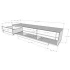 Nexera Rustik 72" TV Stand With 3-Drawers - White-Designed and made in Canada with CARB II/FSC Certified particle board and MDF materials.  Ships in 24-48H from order date. Assembly required