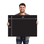 Royal Brites Heavyweight Poster Board, 22"x28" - Black-Excellent for signage, charts, arts and crafts, book reports, presentations and school projects