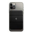 Spigen Magnet Card wallet - Gun Metal-Easily access your cards with an additional access port. Slim form factor to easily slide in-and-out of your pocket